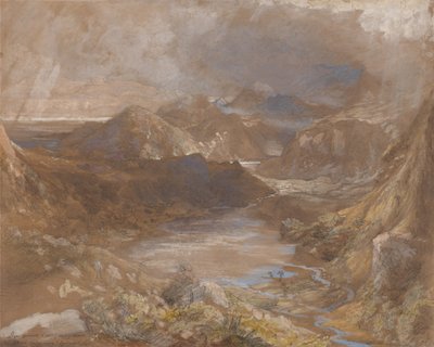 Llwyngwynedd and Part of Llyn-y-ddina Between Capel Curig and Beddegelert, North Wales by Samuel Palmer